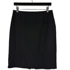 Banana Republic Pencil Skirt Career Casual Black Knee Length - 6